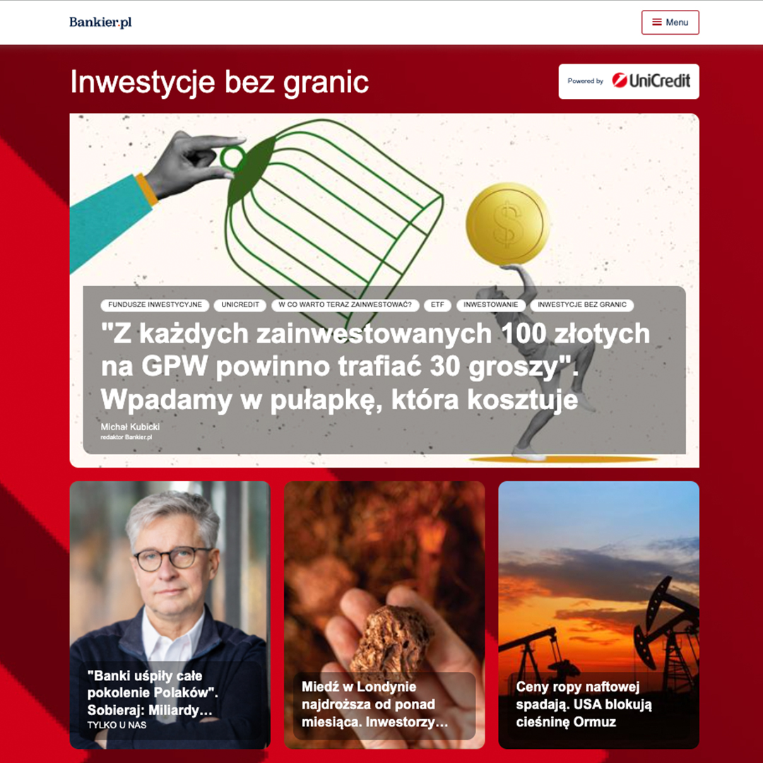 Kadr nowego spotu reklamowego UniCredit